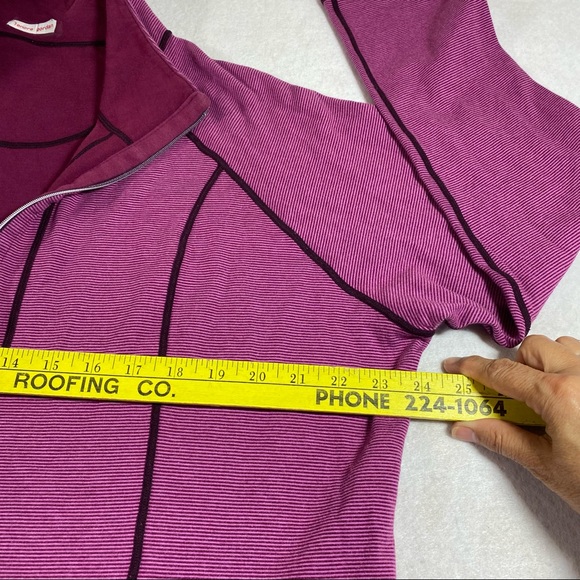 Sweater XL Woman’s Reversible Full Zip Sweatshirt Jacket Wine Black Long Sleeve - Picture 4 of 14